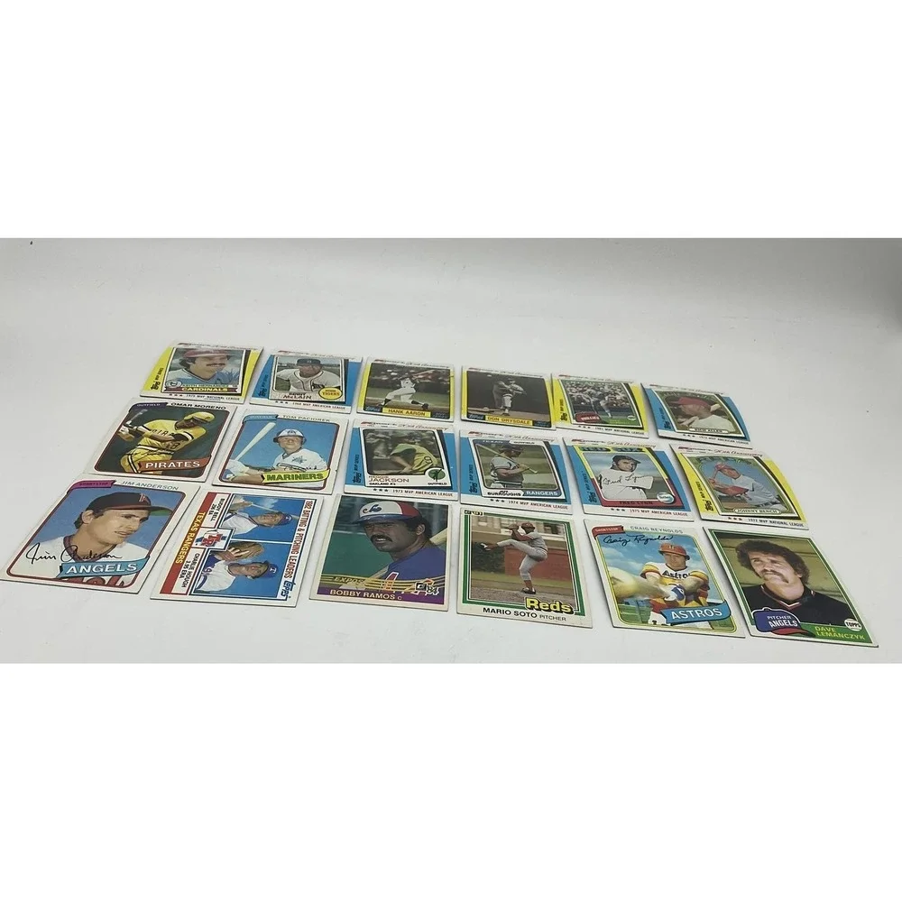 Topps Baseball Card Lot 16x 1982 Kmart MVP Hank Aaron Reggie Jackson Bench